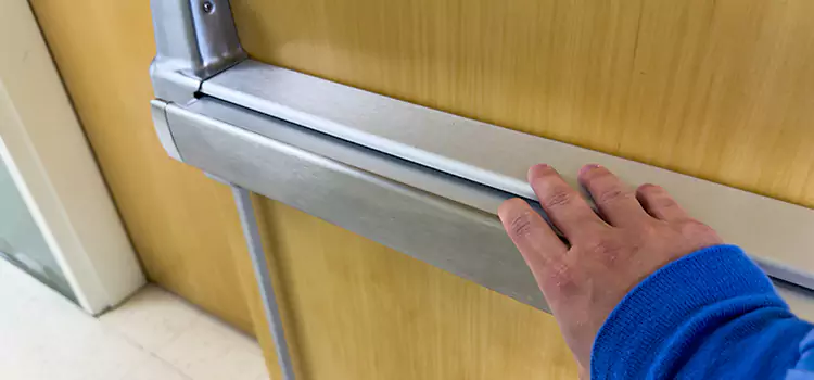 Installing a Push Bar on a Door Hopewell